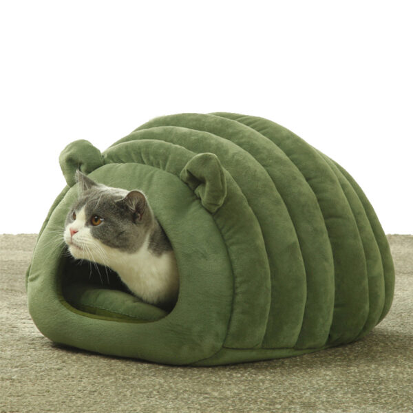 Semi-Enclosed Pet Bed