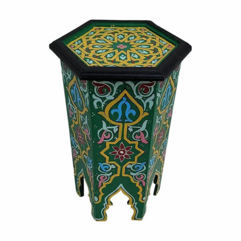 Hand-Painted Side Table