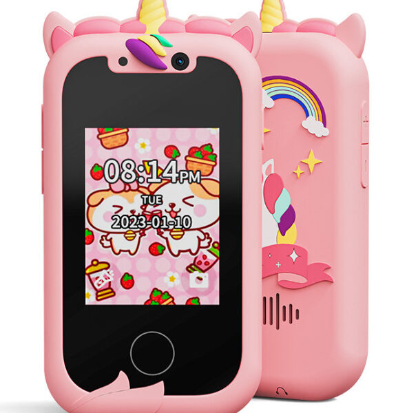 Kids Unicorn Toy Smartphone – Music, Dual Camera, Puzzle Games, Touchscreen for Girls & Boys Ages 3-8 